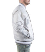 Chicago Bulls Satin Silver Jacket - Image 5