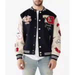 True Religion Spliced Varsity Jacket - Image 7