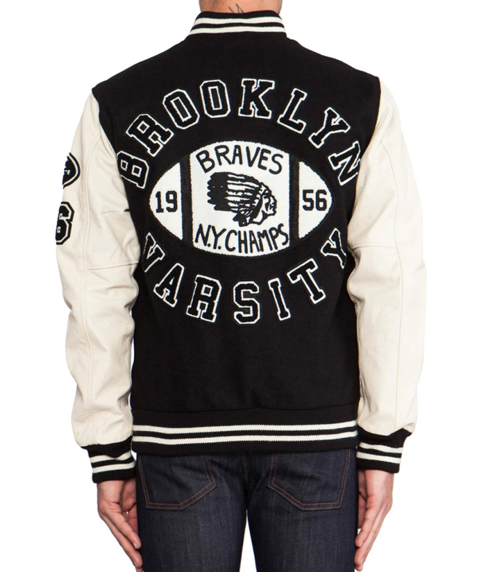 True Religion Mens Varsity Letterman Jacket - Image 7