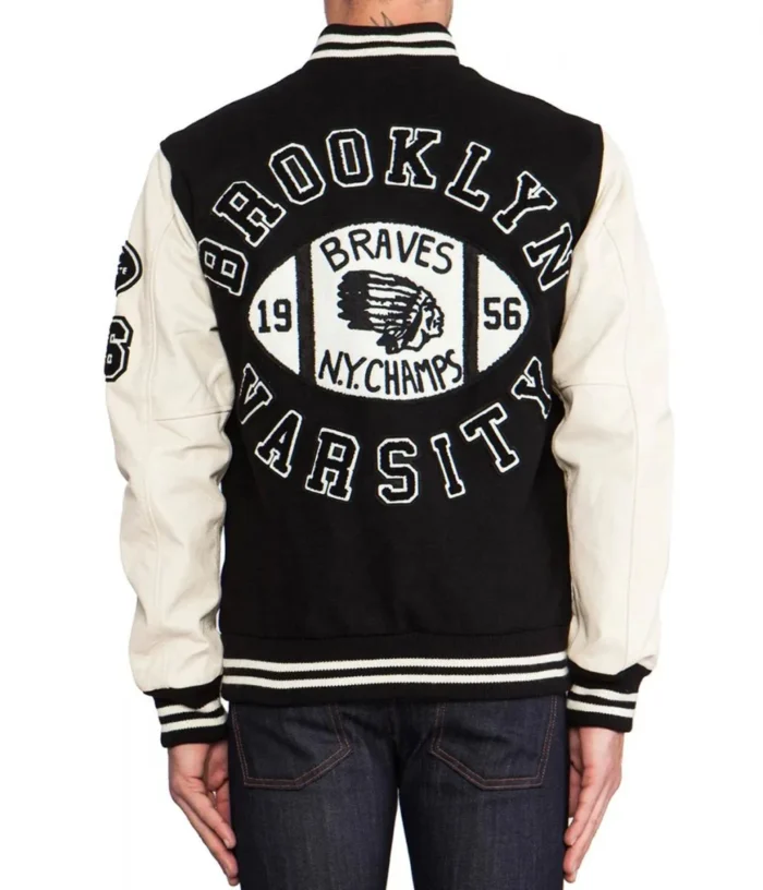 Braves NY Champs 1956 Brooklyn Letterman Jacket - Image 11