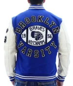 Braves NY Champs 1956 Brooklyn Letterman Jacket - Image 6