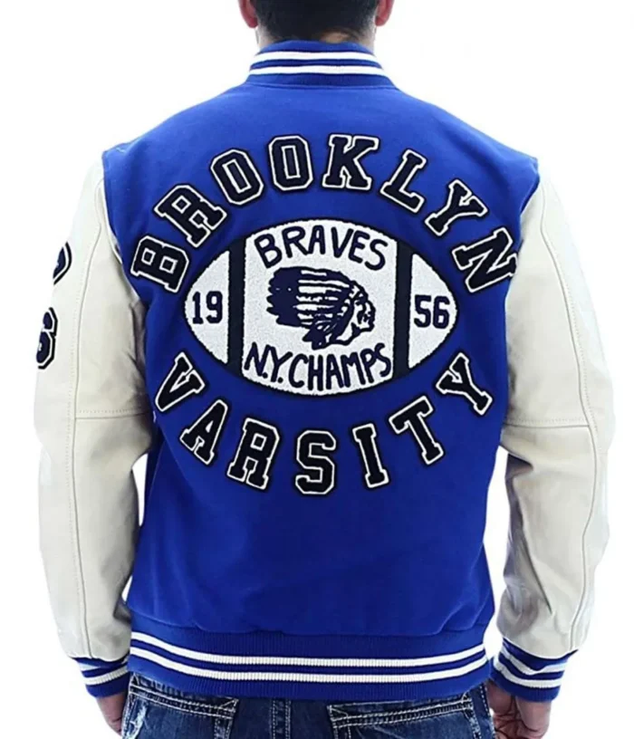 Braves NY Champs 1956 Brooklyn Letterman Jacket - Image 6