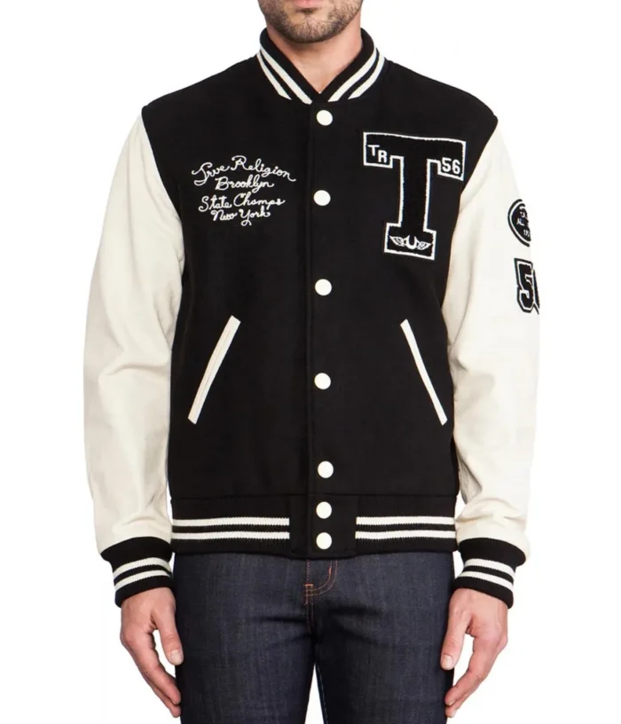 Braves NY Champs 1956 Brooklyn Letterman Jacket - Image 9