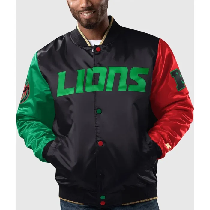 Detroit Lions Ty Mopkins Black History Month Jacket - Image 1
