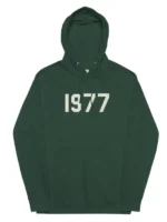 1977 Essentials Green Hoodie Front