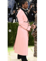 ASAP Rocky Met Gala 2026 Tuxedo Style Robe Pink Coat 