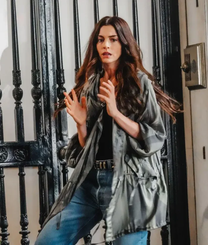 The Devil Wears Prada 2 Anne Hathaway Satin Jacket - Image 2