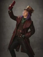 Descendants Wicked Wonderland Leonardo Nam Leather Coat