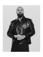 Drake National Treasures Black Leather Jacket