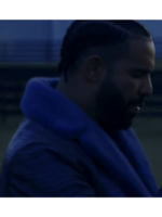 Drake Plot Twist Royal Black Leather Coat