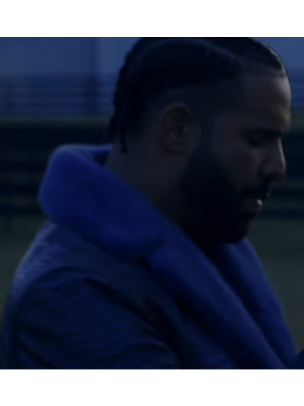 Drake Plot Twist Royal Black Leather Coat
