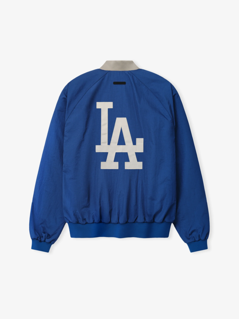 ESSENTIALS Fear Of God x MLB Los Angeles Dodgers Half Zip Pullover Jacket