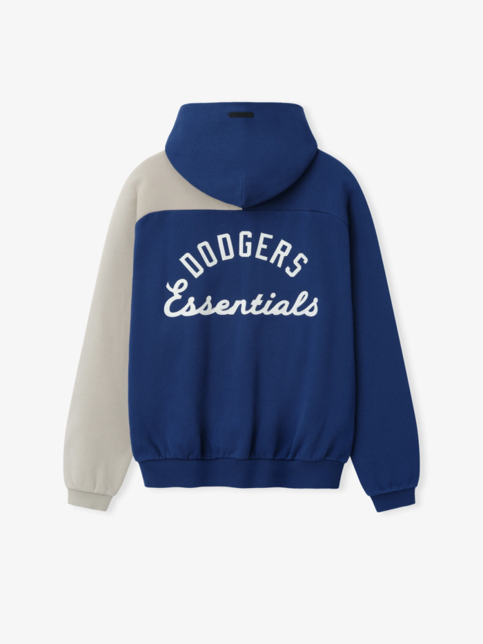 Fear Of God x MLB LA Dodgers Raglan Half Zip Sport Hoodie - Image 2
