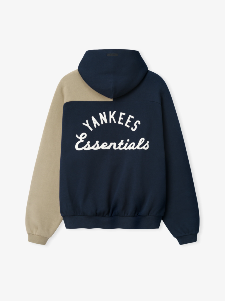 Essentials-New-York-Yankees-Raglan-Half-Zip-Hoodie