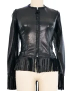 Euphoria-S03-Alexa-Demie-Leather-Fringed-Jacket-Front