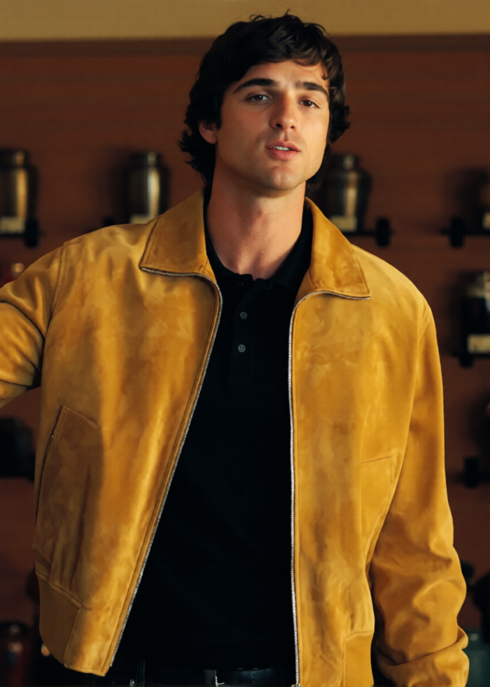 Euphoria S03 Jacob Elordi Suede Leather Jacket Euphoria S03 Jacob Elordi Suede Leather Jacket
