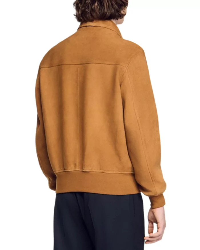 Euphoria S03 Jacob Elordi Suede Leather Jacket Back
