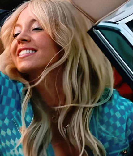 Euphoria S3 Sydney Sweeney Cropped Checked Cardigan