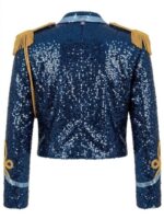 Michael 2026 Jaafar Jackson Blue Sequin Jacket - Image 3