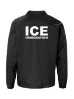 Ice Immigration Black Jacket Back
