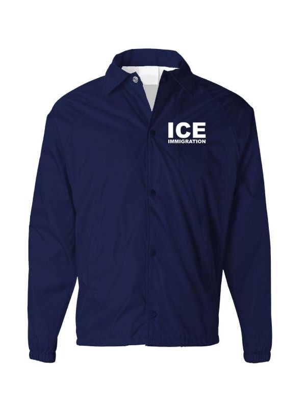 Ice Immigration Blue Jacket Front