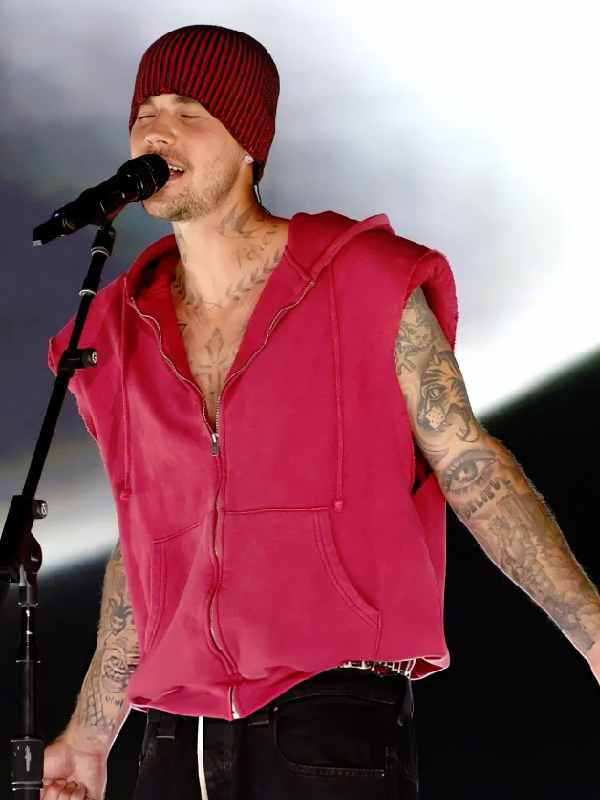 Justin Bieber Newport Sleeveless Hoodie