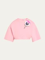 Imperfect Women 2026 Kerry Washington Floral Brooch Pink Top - Image 2