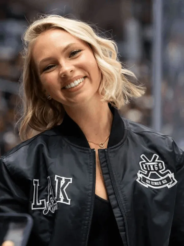 L.A.-Kings-NHL-Jordyn-Jones-Black-Bomber-Jacket