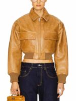 Laguna-Beach-The-Reunion-Season-1-Kristin-Cavallari-Cropped-Leather-Bomber-Jacket-in-Brown-