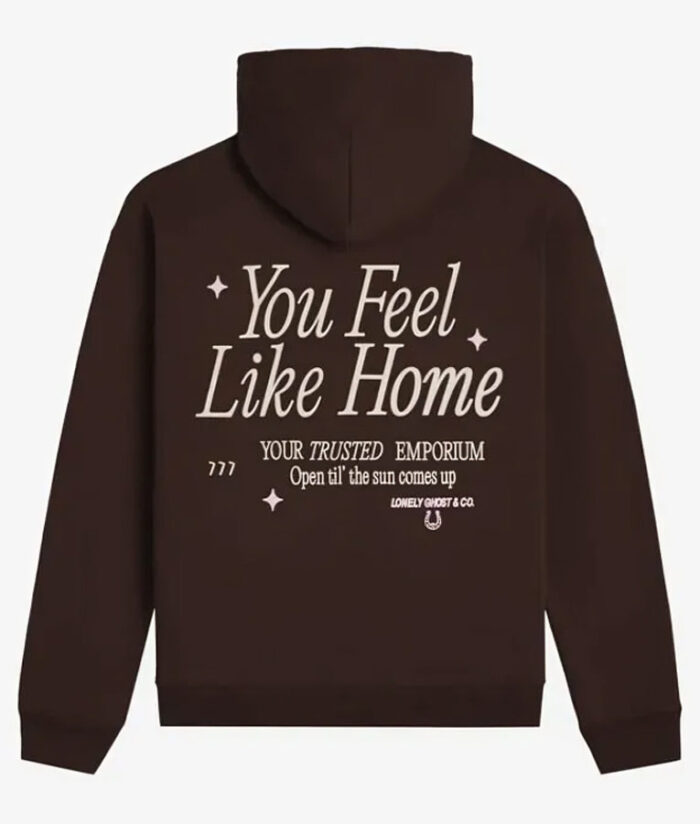 Lonely-Ghost-Feel-Like-Home-Brown-Hoodie