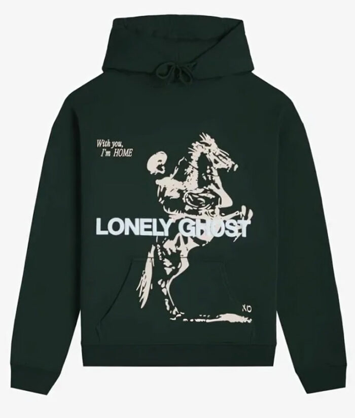 Lonely-Ghost-Feel-Like-Home-Green-Unisex-Hoodie