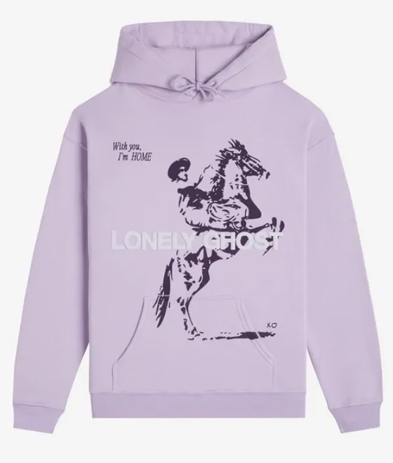 Lonely-Ghost-Feel-Like-Home-Light-Purple-Unisex-Hoodie