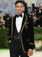 Met Gala 2026 Michael Jaafar Jackson Velvet Black Blazer