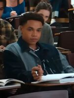 Off Campus 2026 Miles Gutierrez-Riley Two Tone Denim Jacket