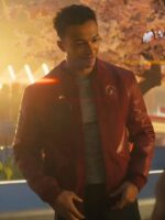 Sandro Rosta Star Trek Starfleet Academy S01 Caleb Mir Red Bomber Jacket