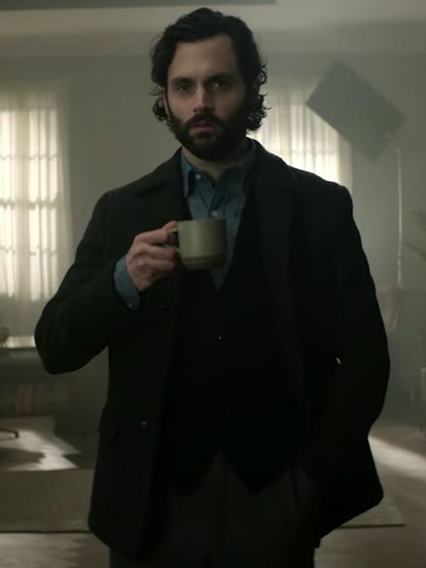 TV-Series-You-Season-4-Penn-Badgley-Gray-Wool-Blazer