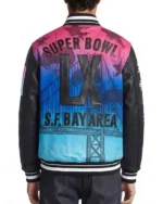 Super-Bowl-LX-San-Francisco-Bay-Arena-2026-Black-Wool-Blend-Varsity-Jacket