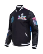 Super-Bowl-LX-San-Francisco-Bay-Arena-Black-Wool-Blend-Varsity-Jacket