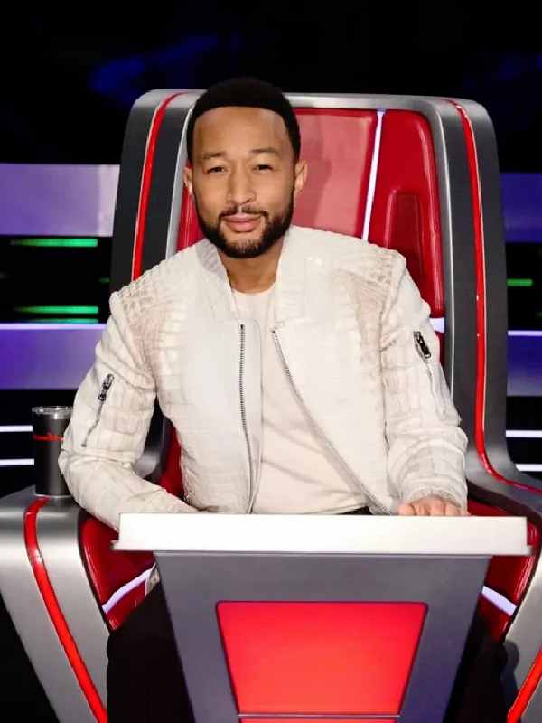 TV-Show-The-Voice-2026-John-Legend-Full-Zip-Crocodile-Leather-Jacket-in-White