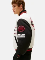 The APXGP Collection Satin Boxy Varsity Jacket - Image 4