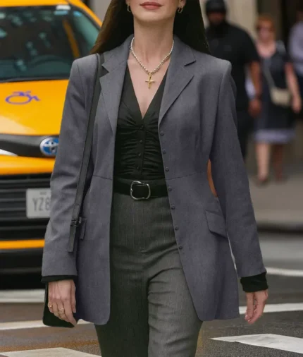 The-Devil-Wears-Prada-2-Anne-Hathaway-Grey-Blazer