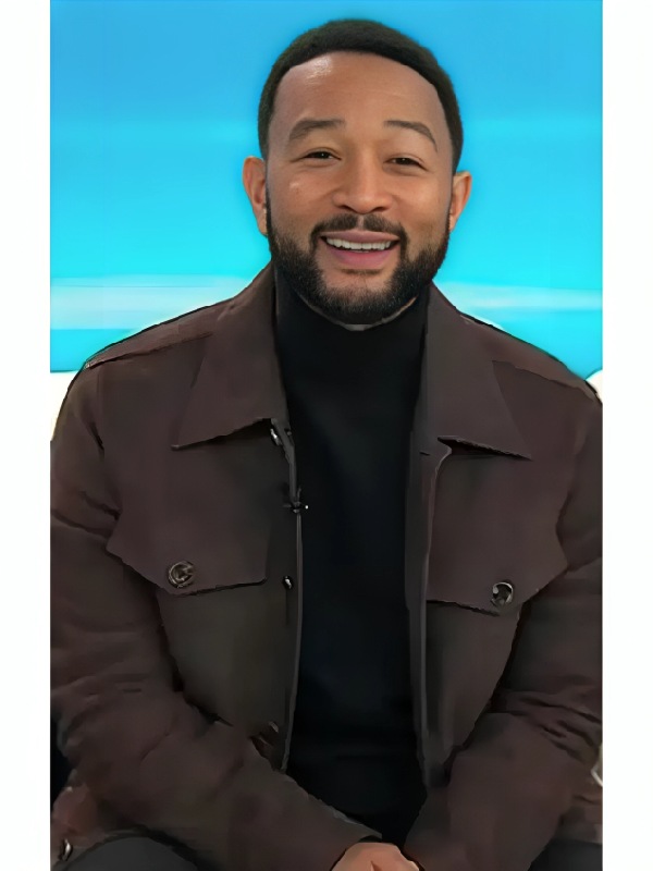 The Today Show John Legend Brown Suede Jacket