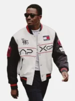 The APXGP Collection Satin Boxy Varsity Jacket - Image 5