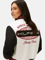 The APXGP Collection Satin Boxy Varsity Jacket - Image 3