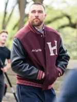 Travis-Kelce-New-York-City-2026-Maroon-Letterman-Varsity-Jacket
