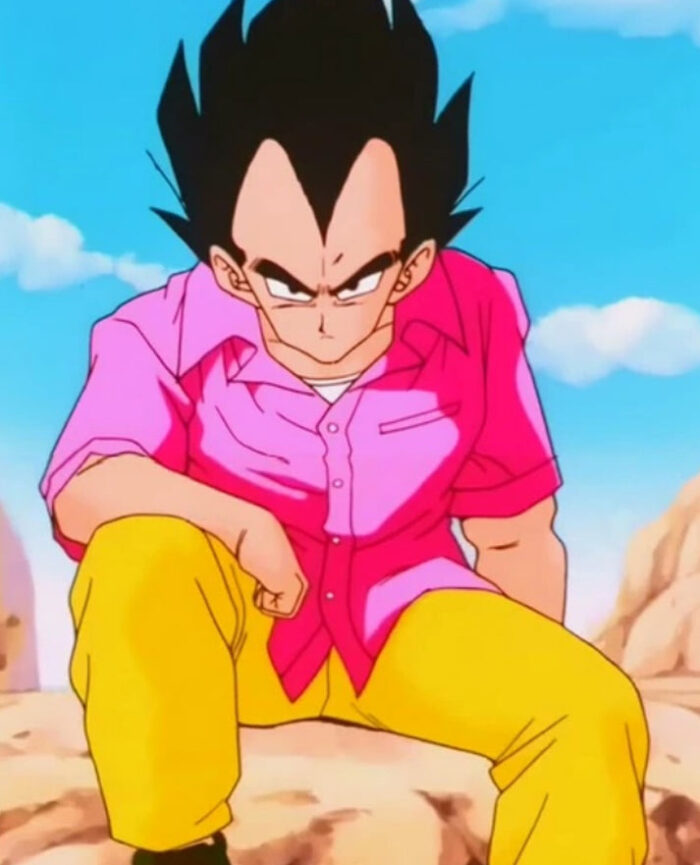 Vegeta_Dragon_Ball_Z_Pink_Shirt