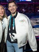 Winter Olympics 2026 Charles Poujade Varsity Jacket