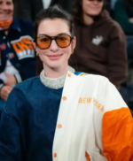 Anne Hathaway Knicks Jacket - Image 4