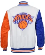 Anne Hathaway Knicks Jacket Back