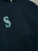 Essentials Seattle Mariners Raglan Half Zip Sport Hoodie